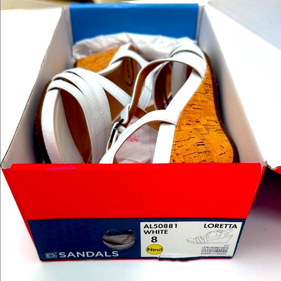 Abeo Loretta White Leather Orthotic Sandal: NWB - Picture 4 of 15